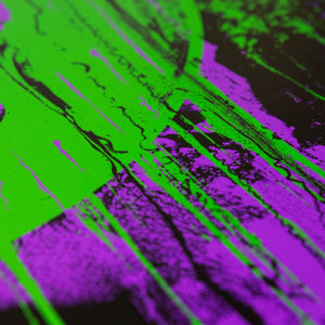 J. Bannon "Destroyer of Worlds: Inversion: Metallic Purple & Green" Print