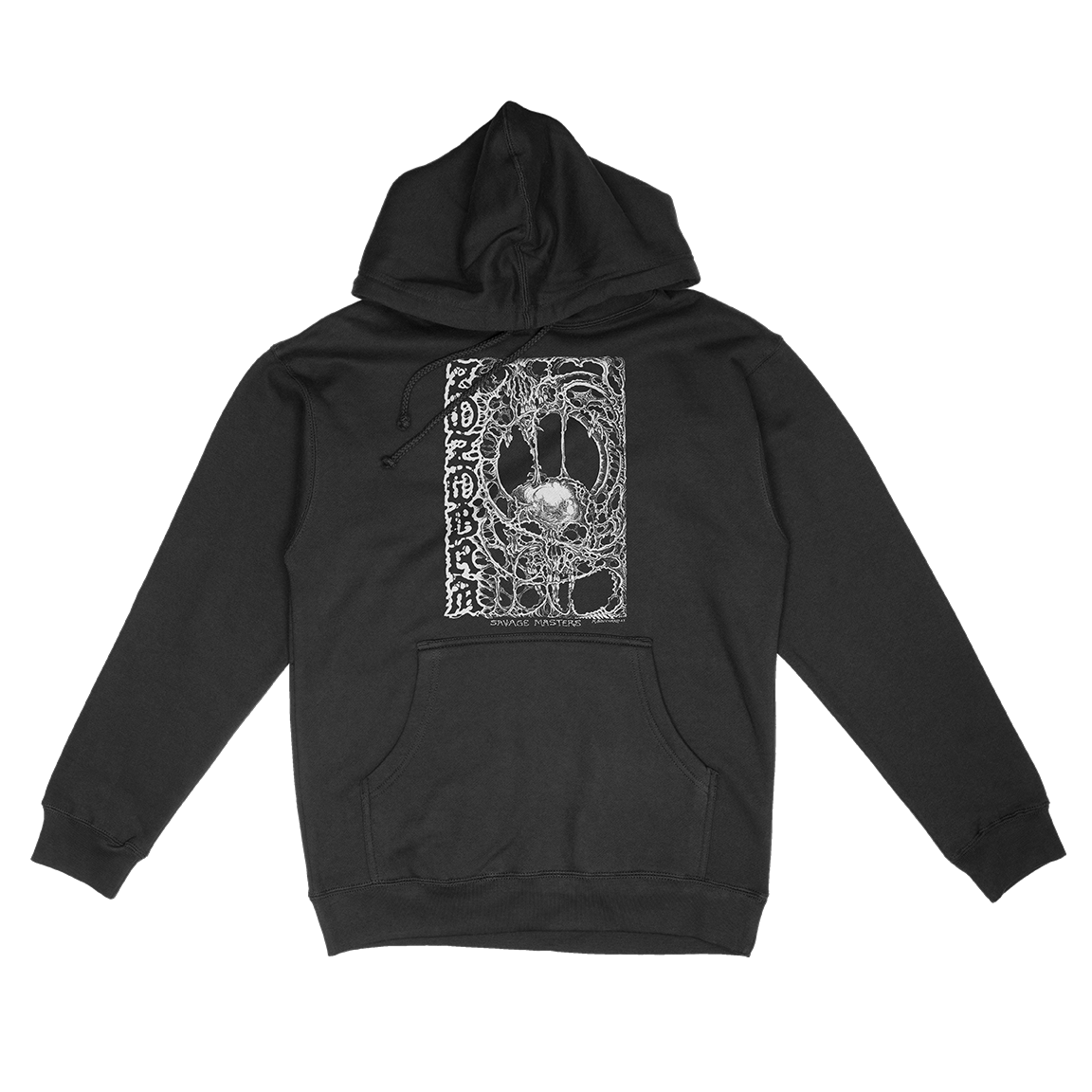 ZOZOBRA &quot;Savage Masters Skull&quot; Black Hooded Sweatshirt