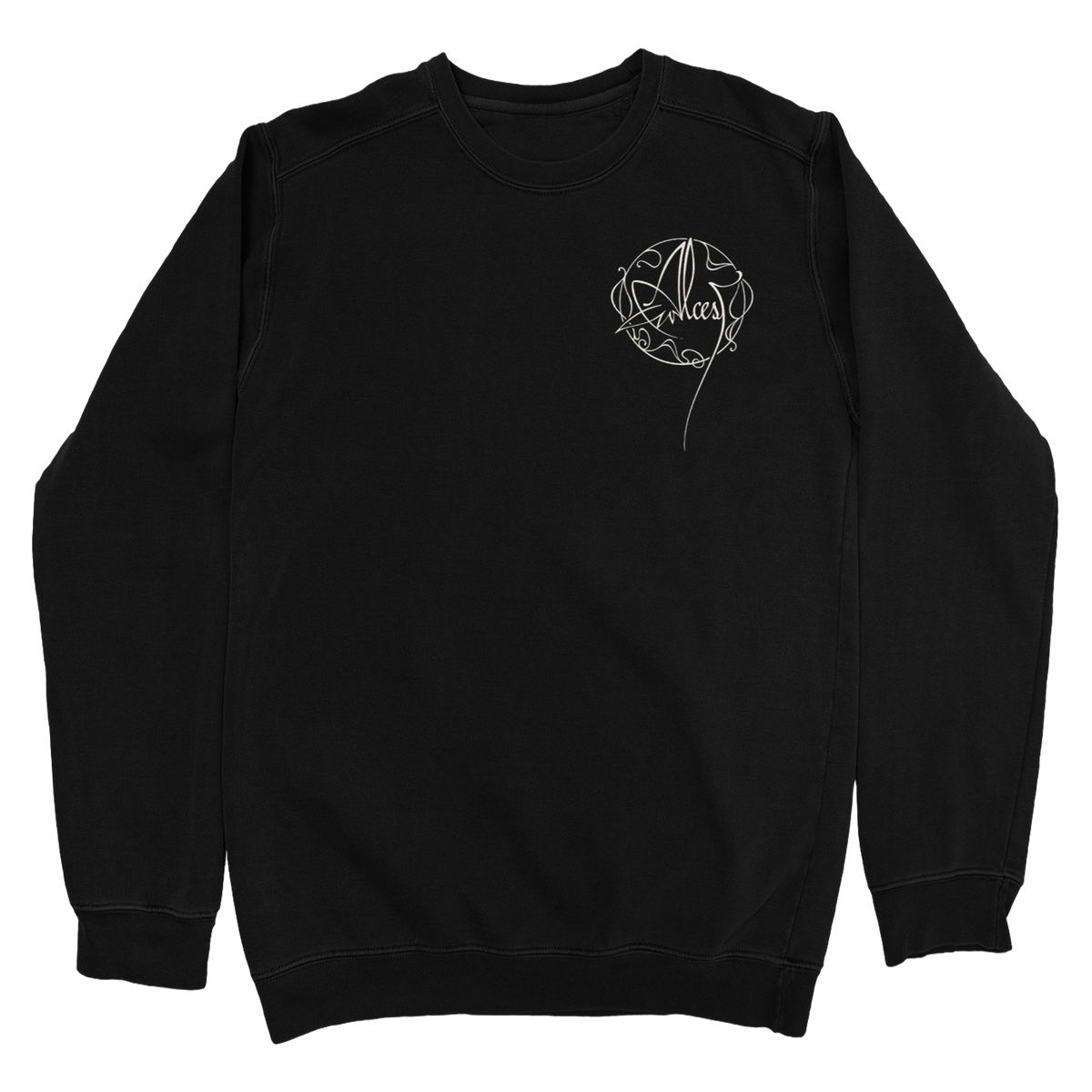 Alcest &quot;Logo&quot; Black Crewneck
