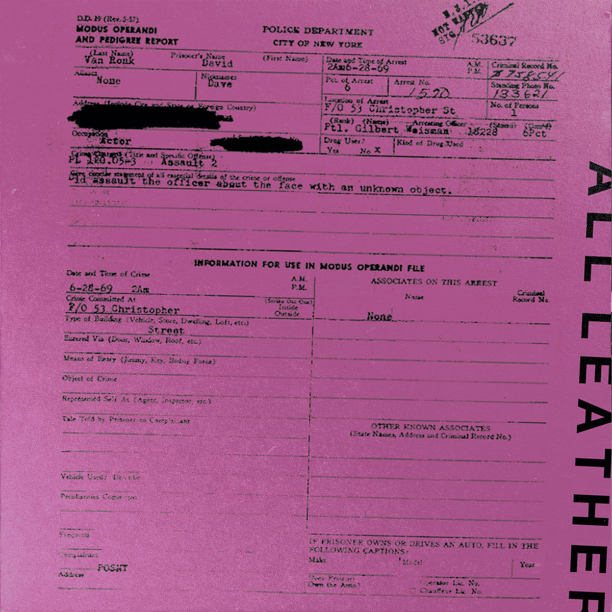 All Leather &quot;An Insufficient Apology&quot;