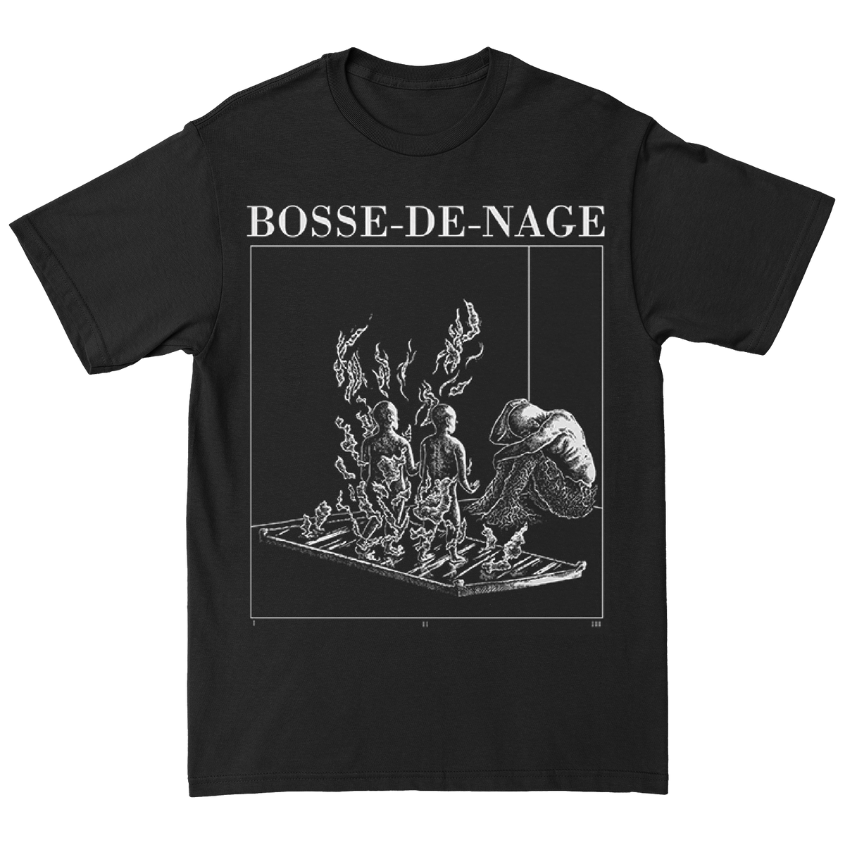 BOSSE-DE-NAGE &quot;God Ennui&quot; Black T-Shirt