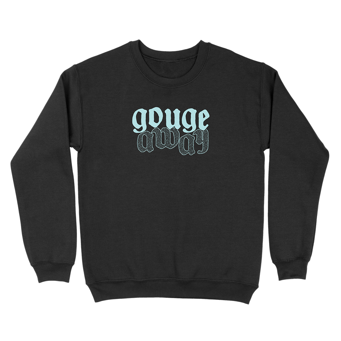 GOUGE AWAY &quot;Logo&quot; Black Crewneck Sweatshirt