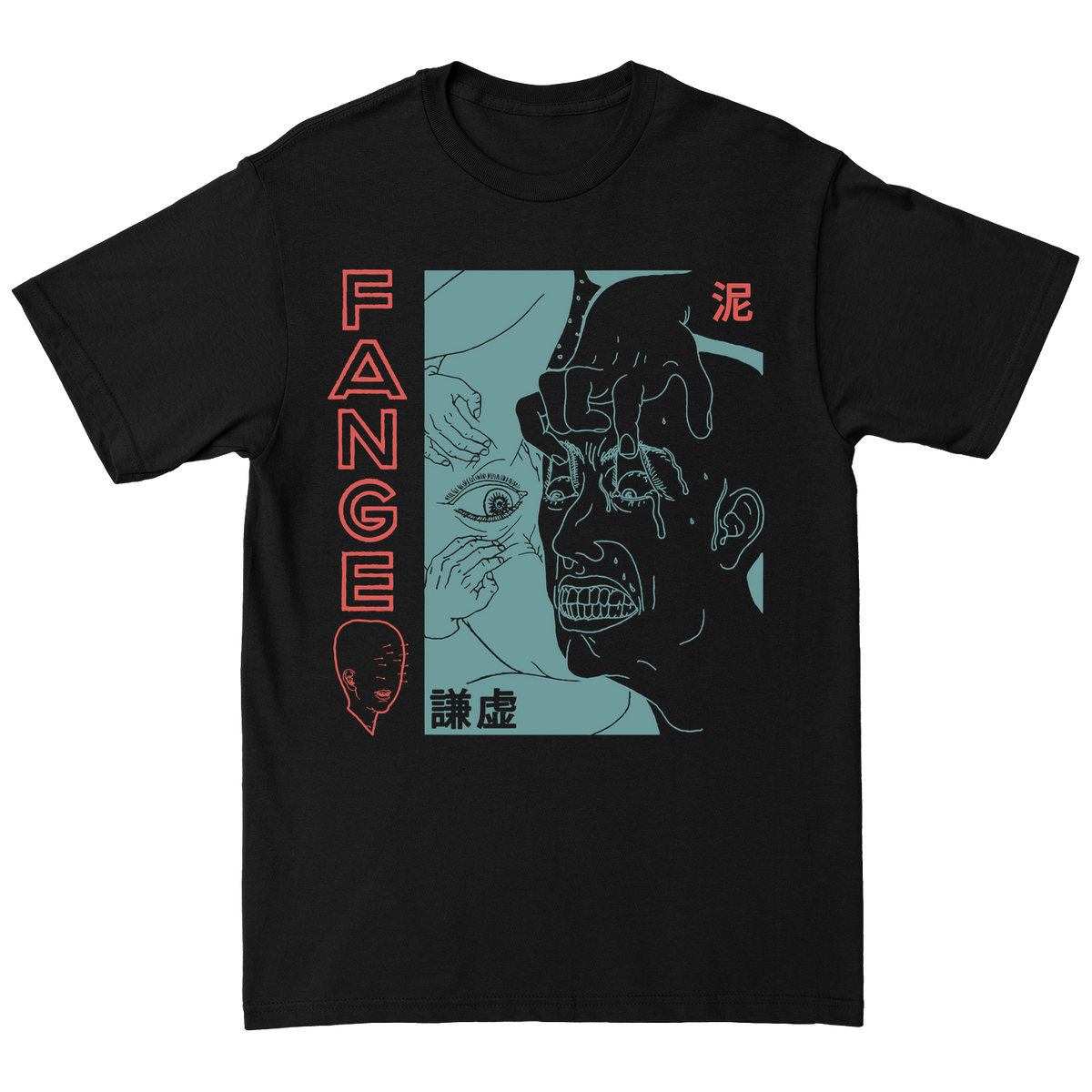 FANGE &quot;Eyelids&quot; Black T-Shirt