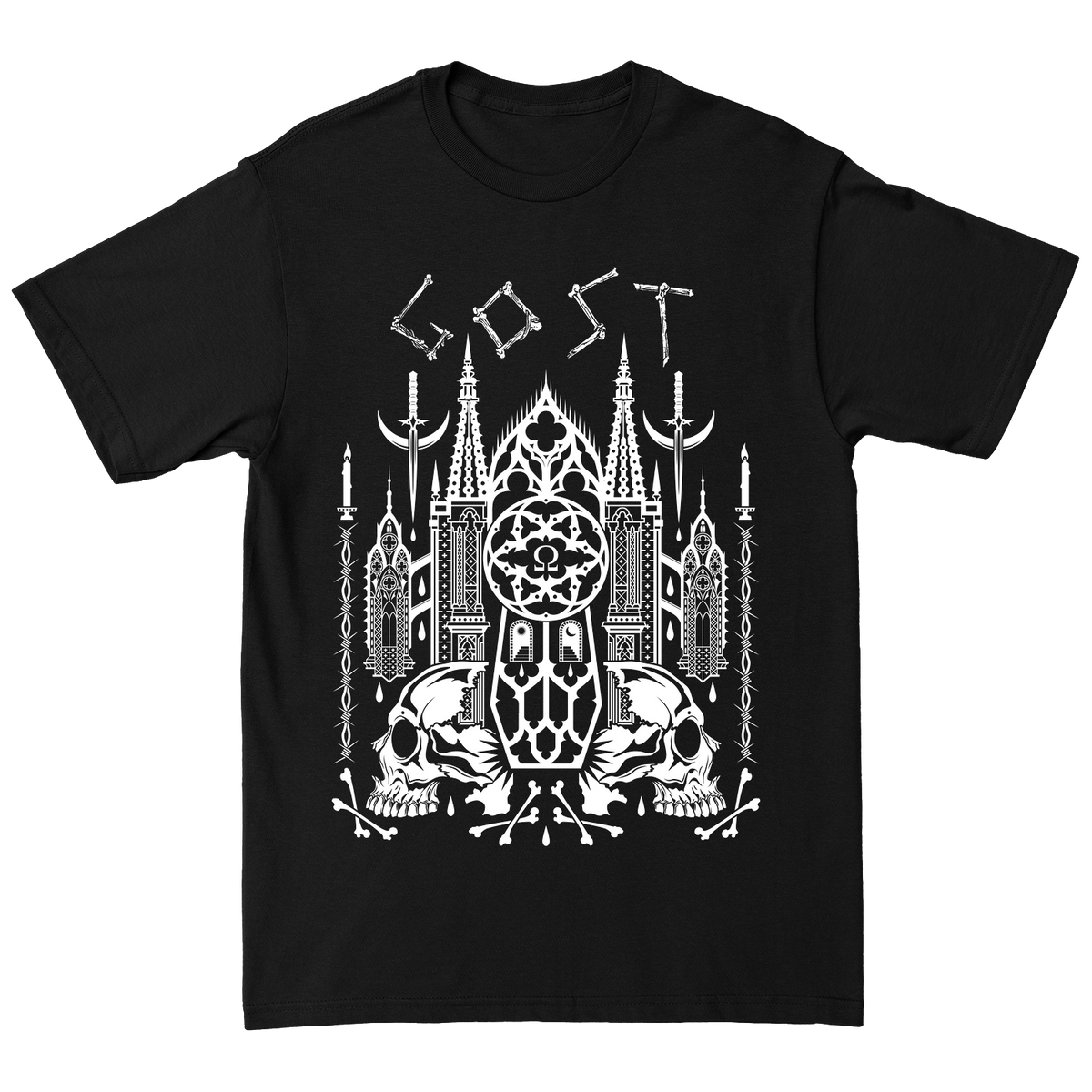 GOST &quot;Temple&quot; Black T-Shirt