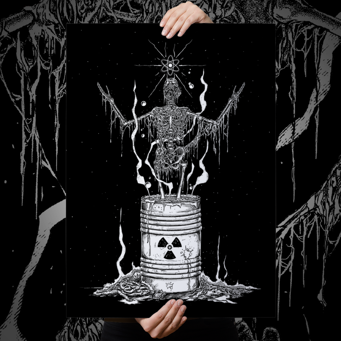 ANTHONY LUCERO &quot;Atomic Messiah: White&quot; Print