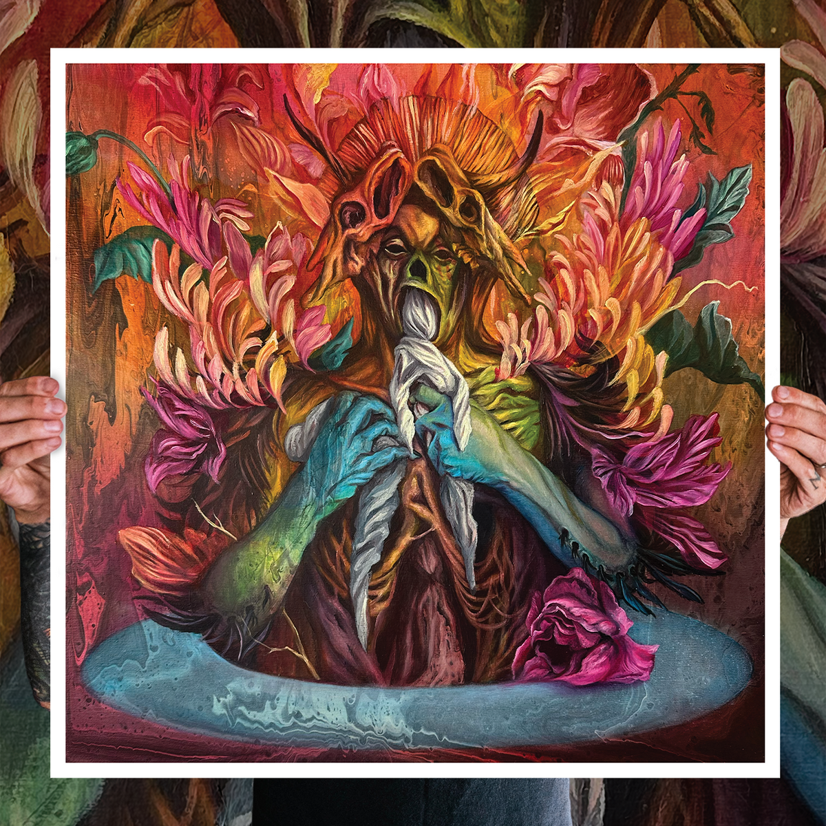 Paul Romano &quot;The Devil Devouring My Self Doubt&quot; Giclee Print