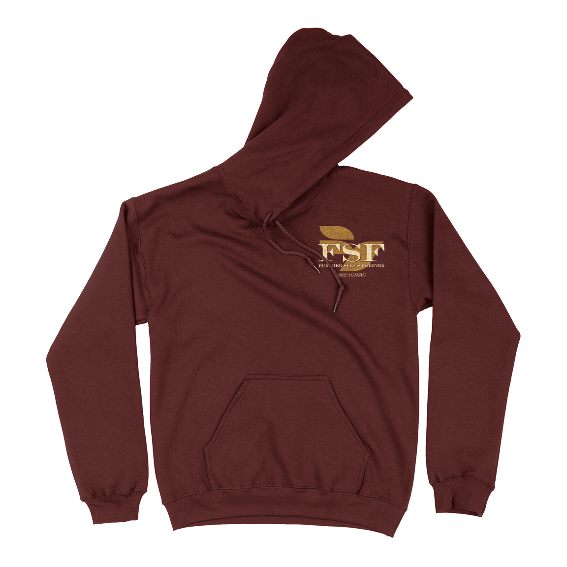 Further Seems Forever &quot;Hide Nothing&quot; Maroon Hooded Sweatshirt