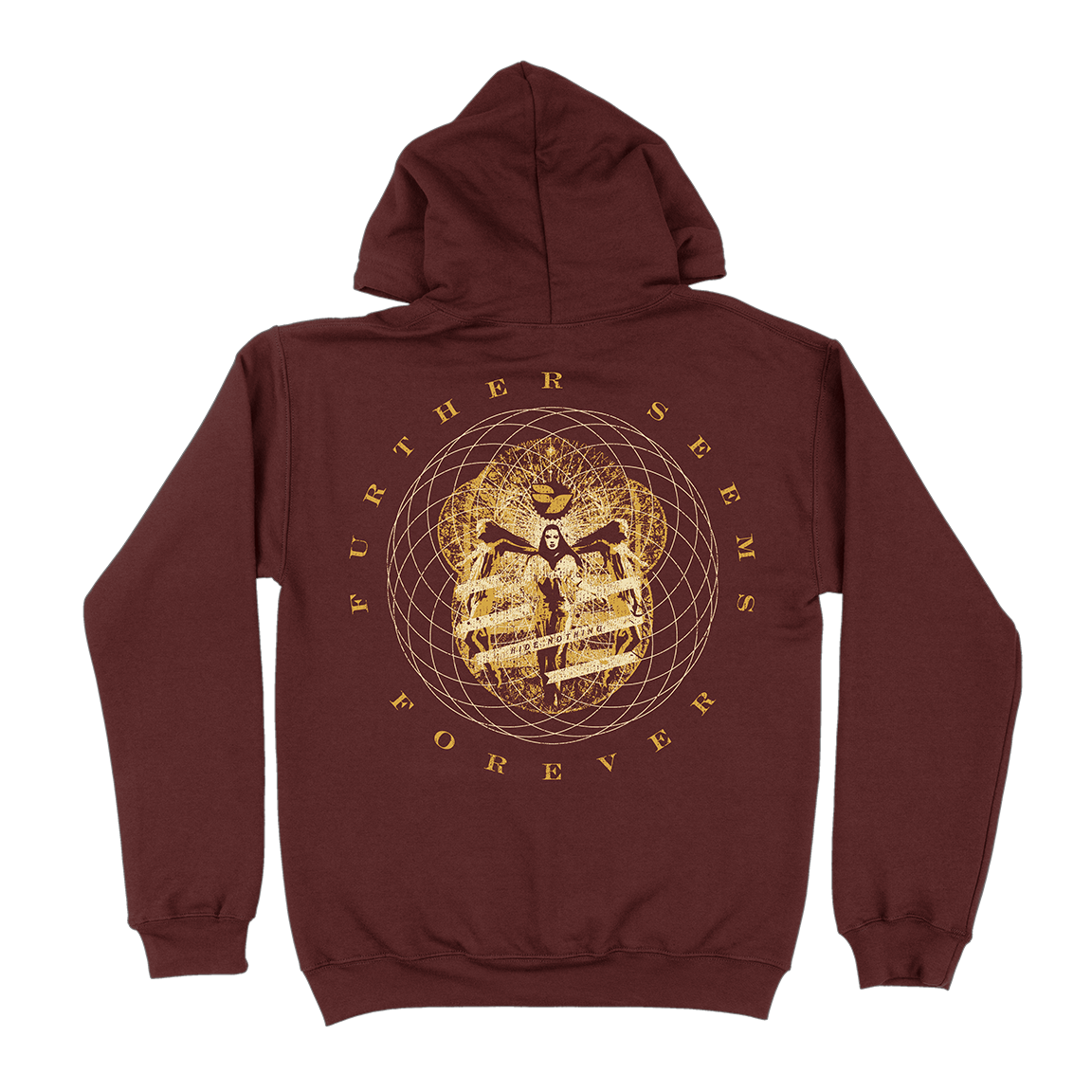 Further Seems Forever &quot;Hide Nothing&quot; Maroon Hooded Sweatshirt