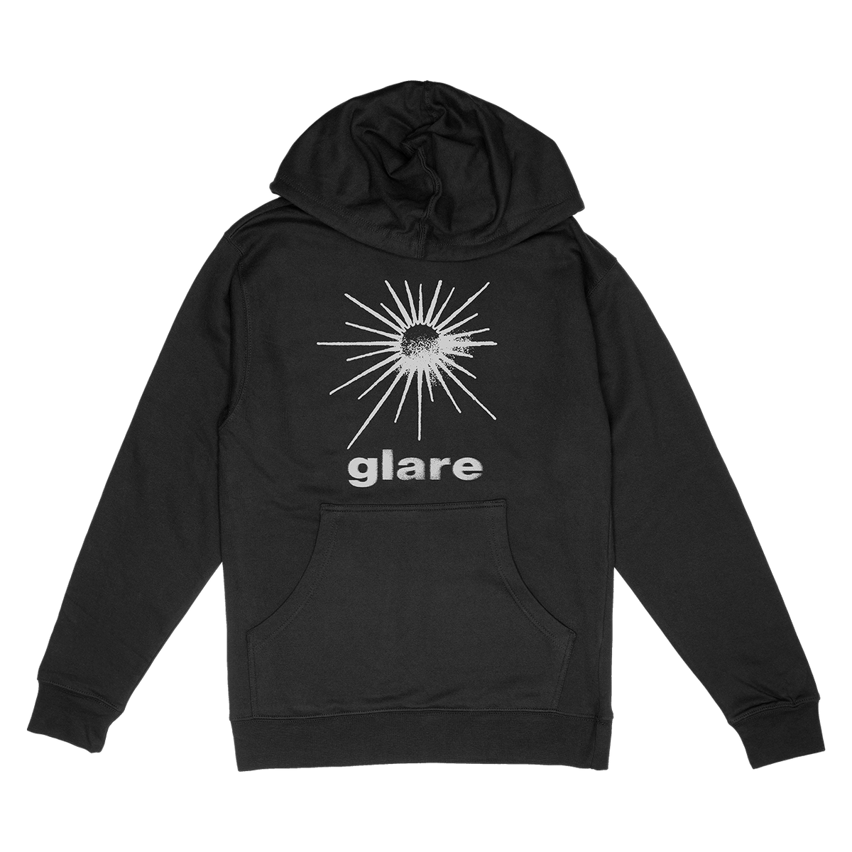 Glare &quot;Sunset&quot; Black Hooded Sweatshirt