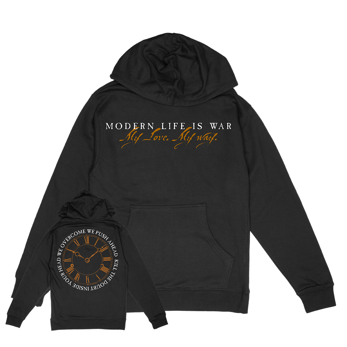 Modern Life Is War &quot;First and Ellen&quot; Black Hooded Sweatshirt