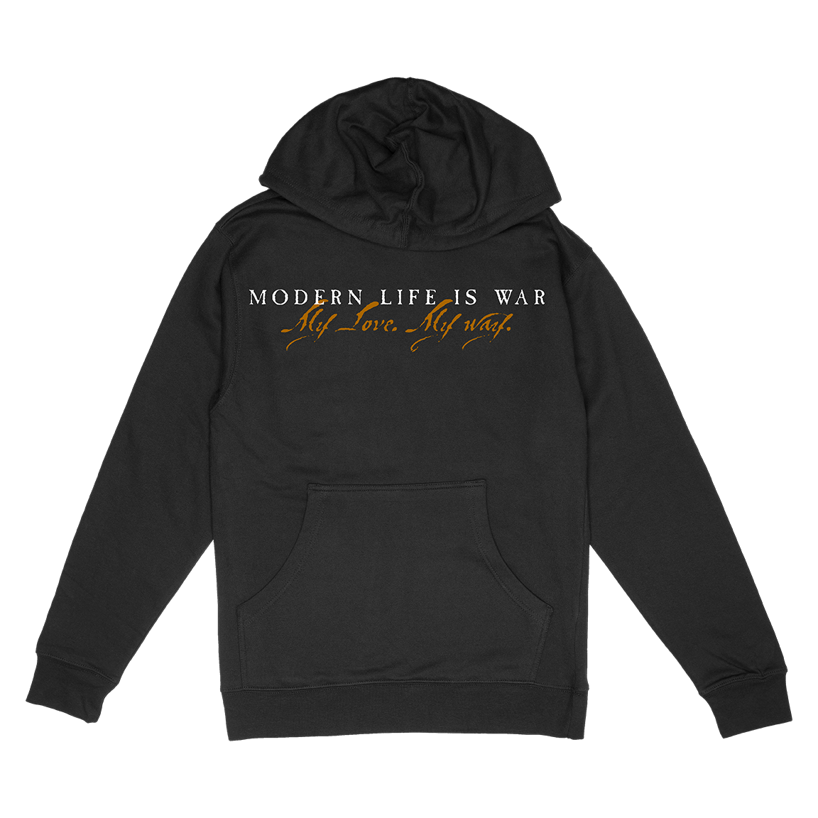 Modern Life Is War &quot;First and Ellen&quot; Black Hooded Sweatshirt