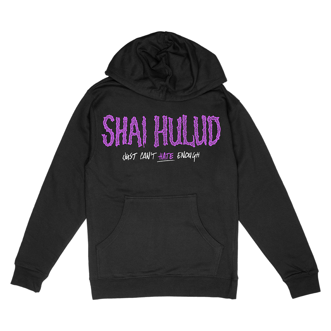 Shai Hulud &quot;Just Can&#39;t Hate Enough&quot; Black Hooded Sweatshirt