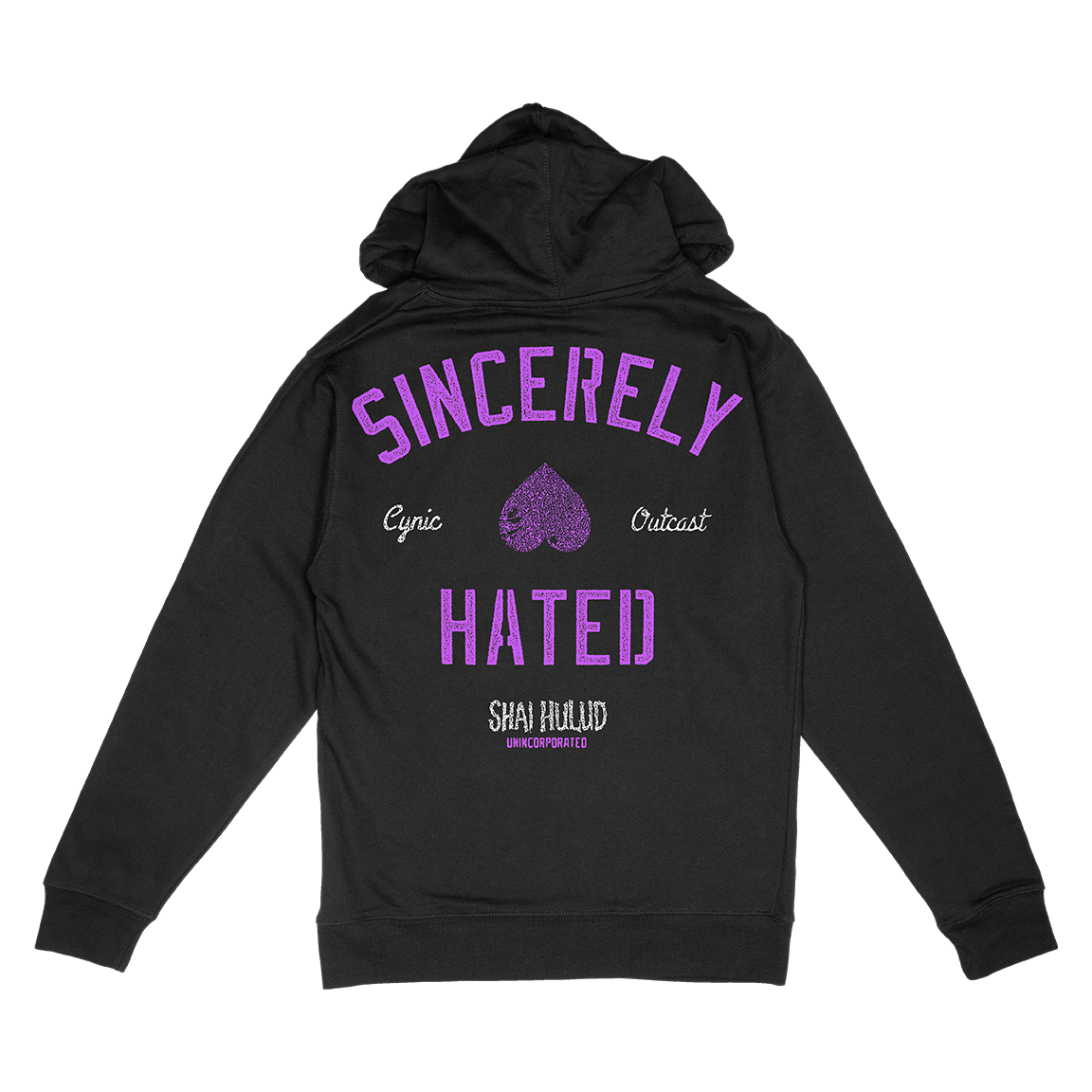 Shai Hulud &quot;Just Can&#39;t Hate Enough&quot; Black Hooded Sweatshirt