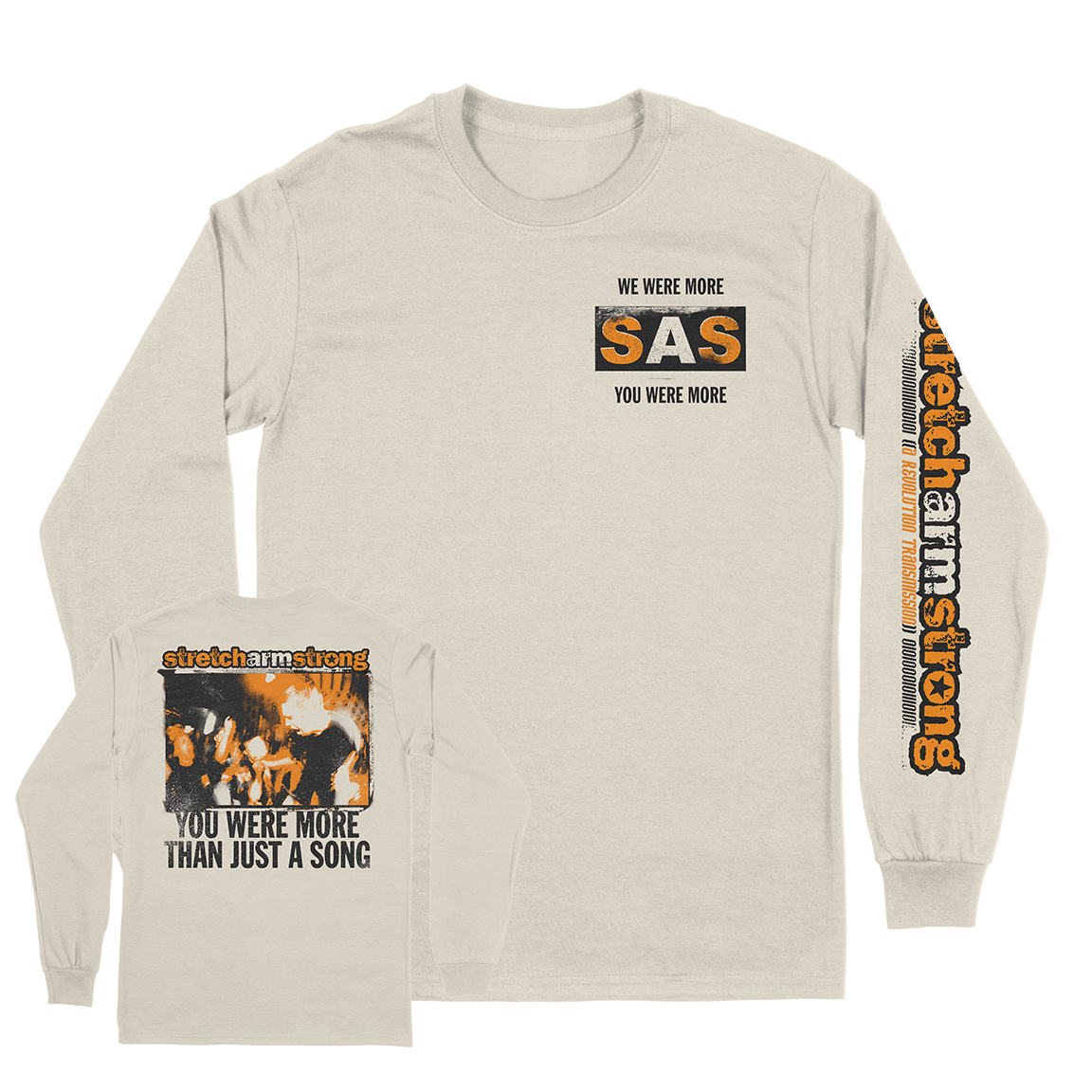 STRETCH ARM STRONG &quot;For The Record&quot; Natural Longsleeve