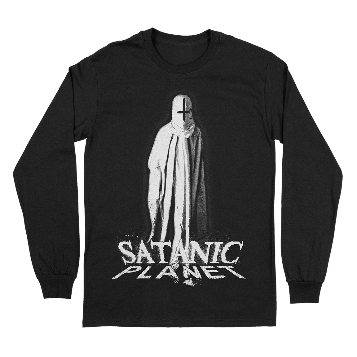 SATANIC PLANET &quot;Baphomet Ghost&quot; Black Longsleeve