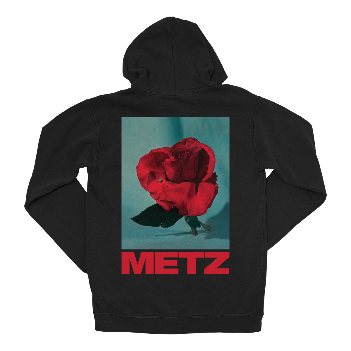 METZ &quot;Rose&quot; Black Zip-Up Hoodie