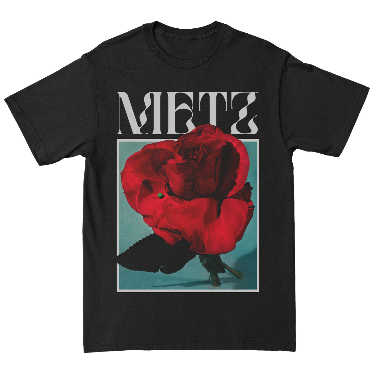 METZ &quot;Rose Frame&quot; Black T-Shirt