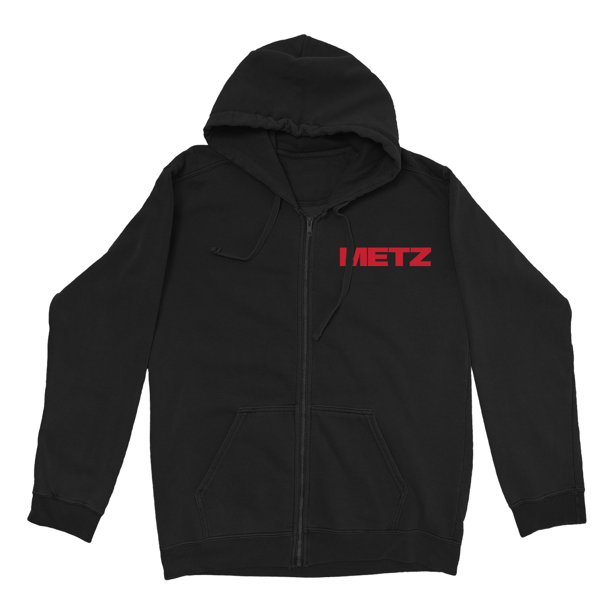 METZ &quot;Rose&quot; Black Zip-Up Hoodie