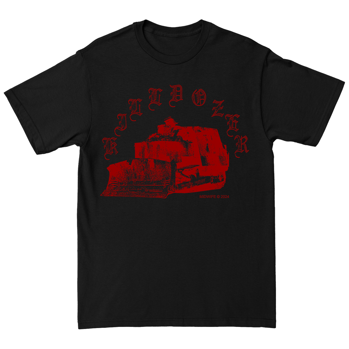 Midwife &quot;Killdozer Red&quot; Black T-Shirt