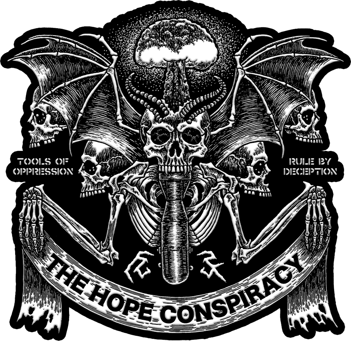 The Hope Conspiracy &quot;Tools Of Oppression, Rule by Deception&quot; Enamel Pin