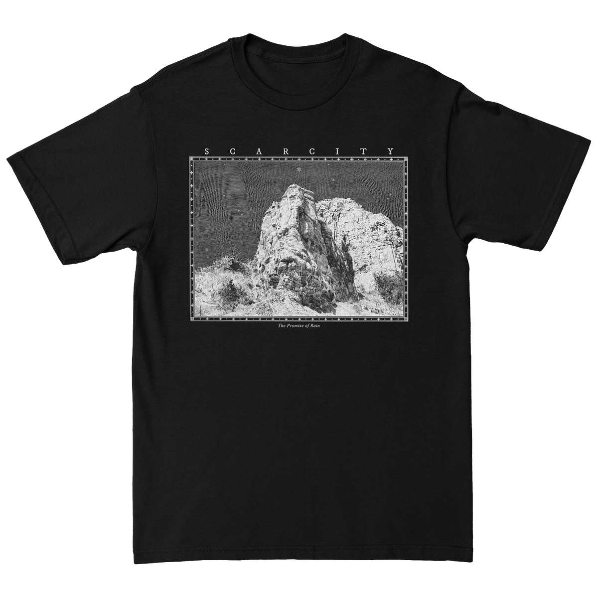 SCARCITY &quot;The Promise Of Rain&quot; Black T-Shirt