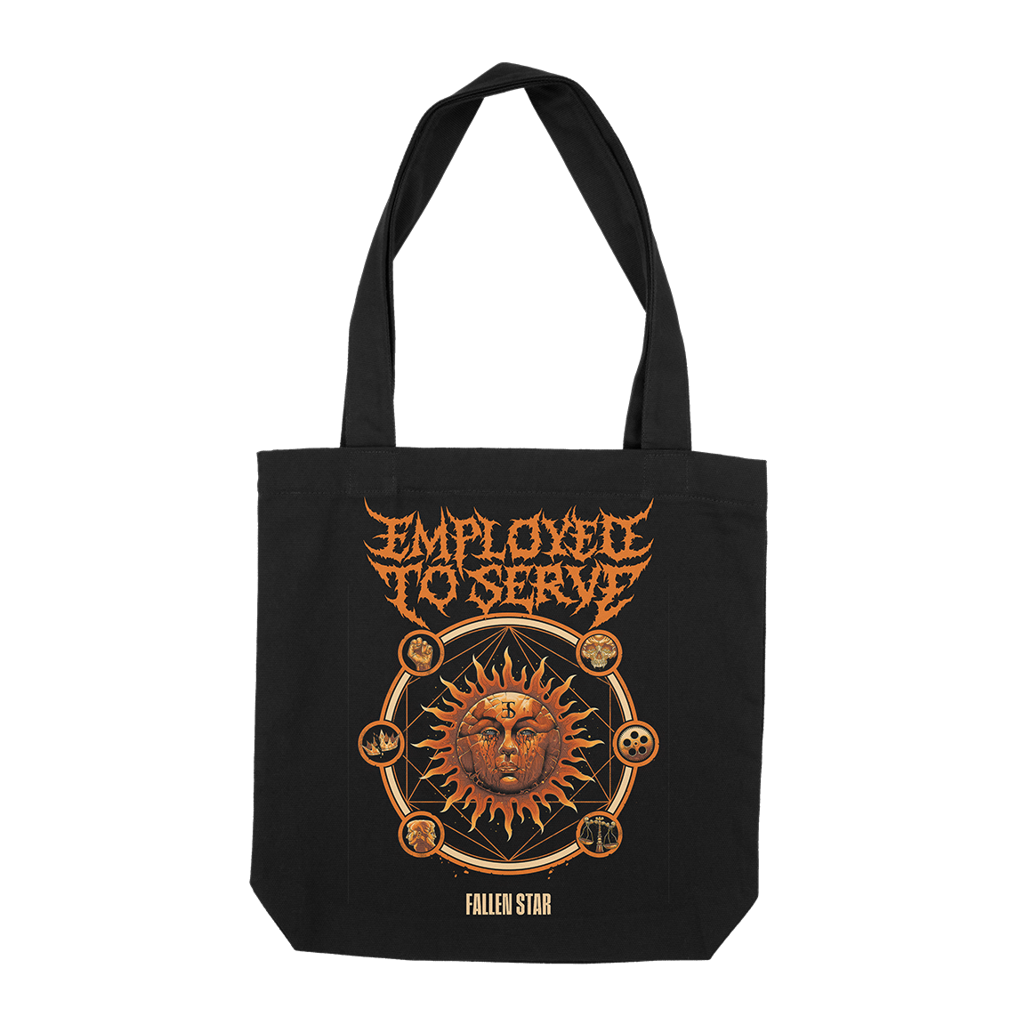 Employed To Serve “Fallen Star” Black Tote