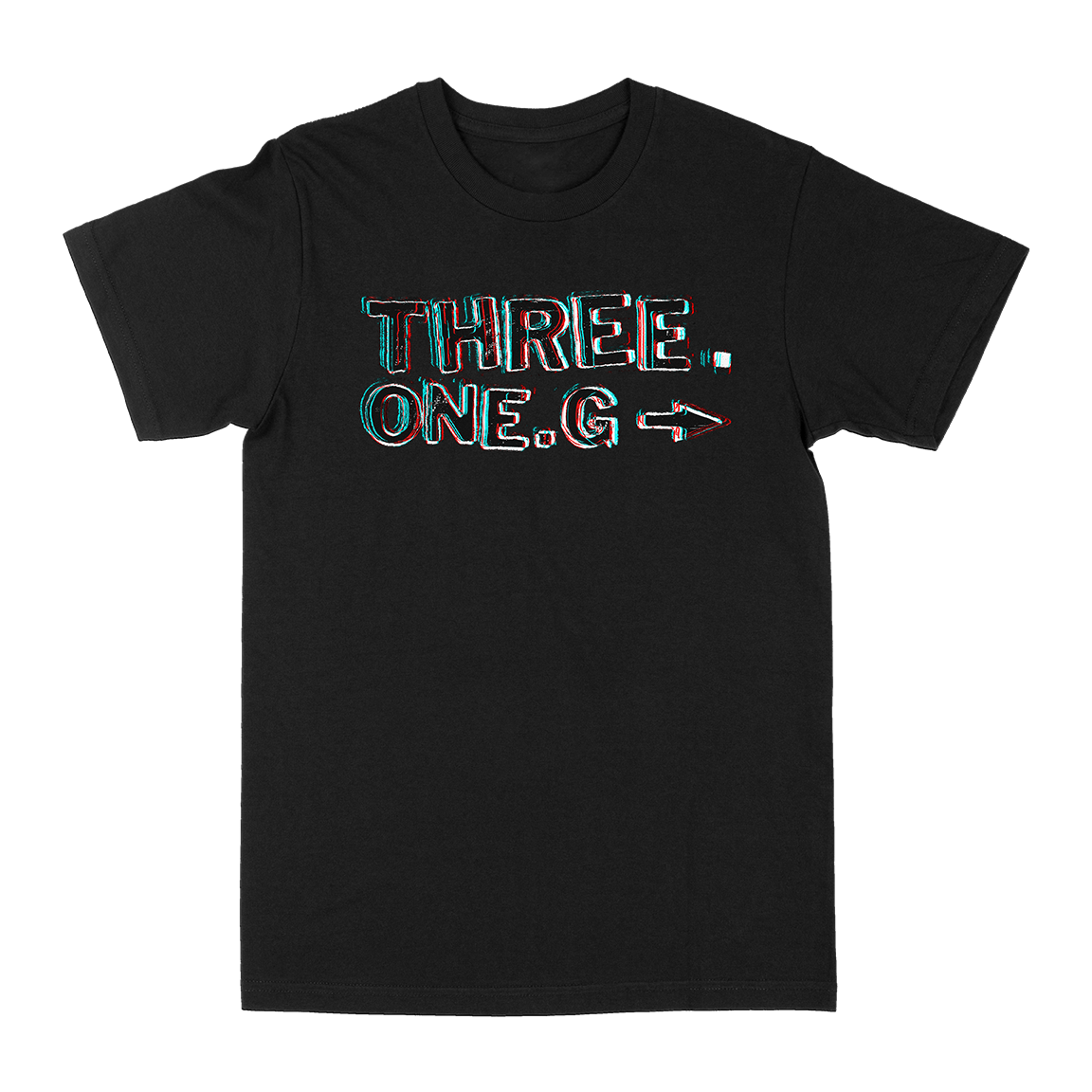 Three One G &quot;3 (ONE G) D&quot; Black T-Shirt