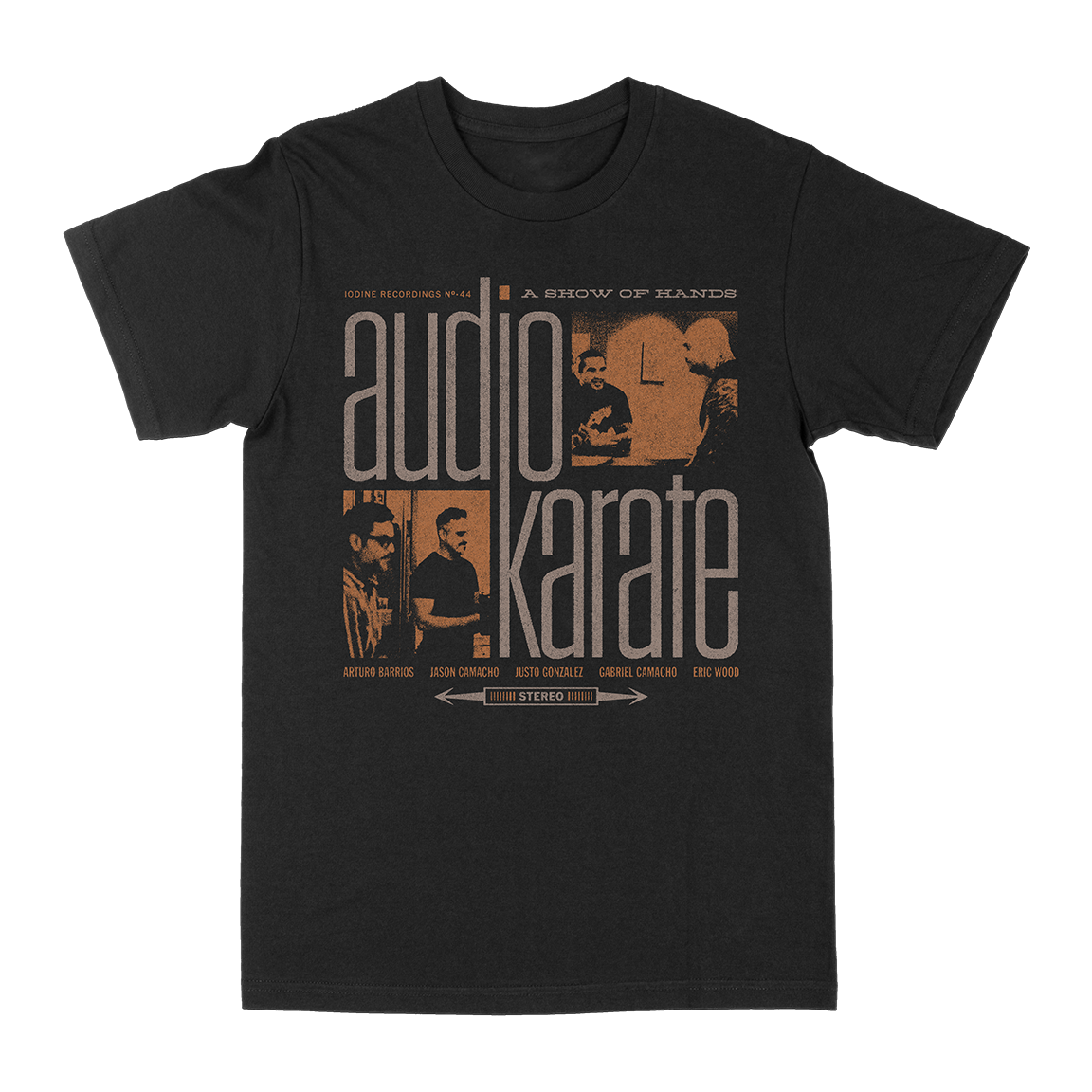 AUDIO KARATE &quot;A Show of Hands&quot; Black T-Shirt