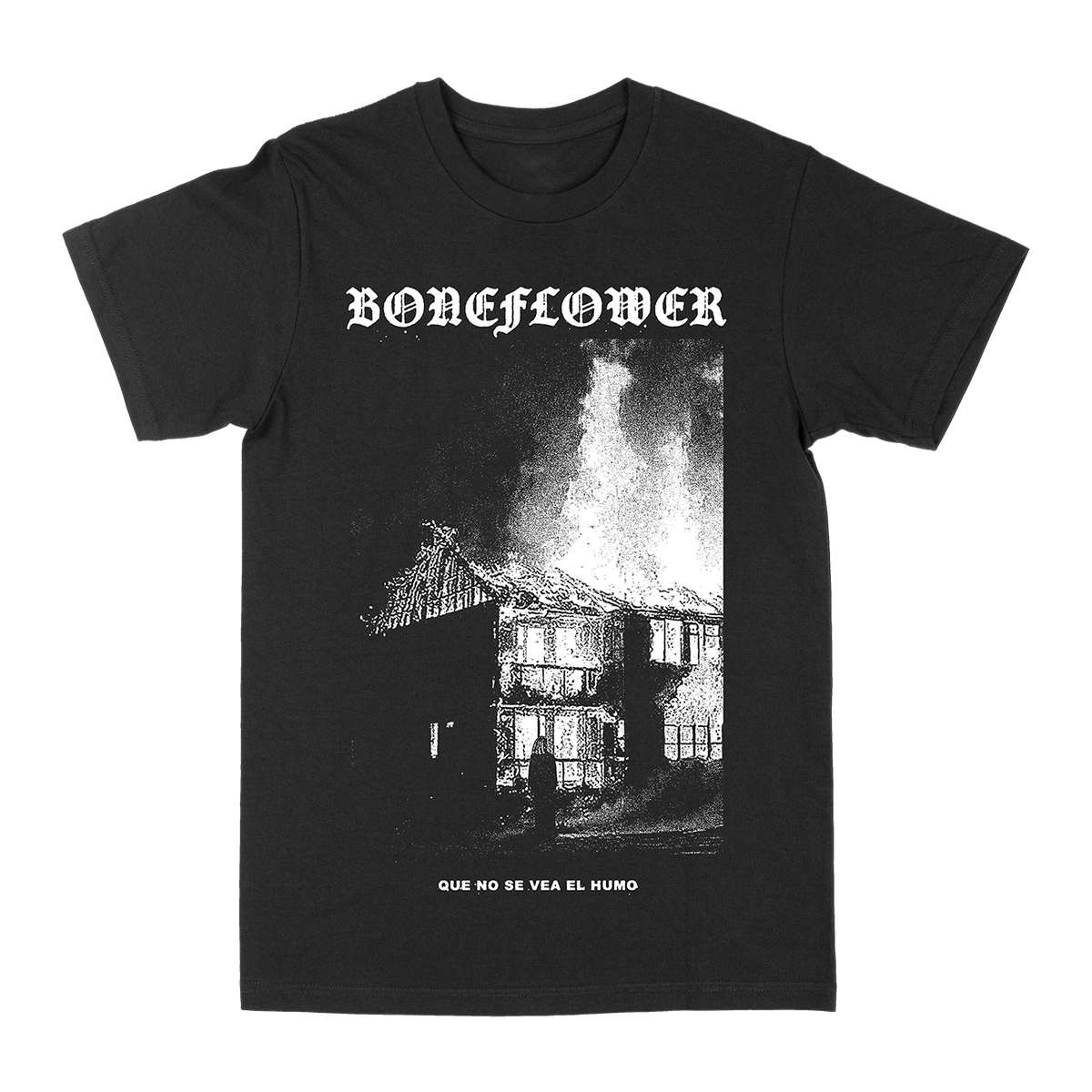 Boneflower &quot;Que No Se Vea El Humo&quot; Black T-Shirt