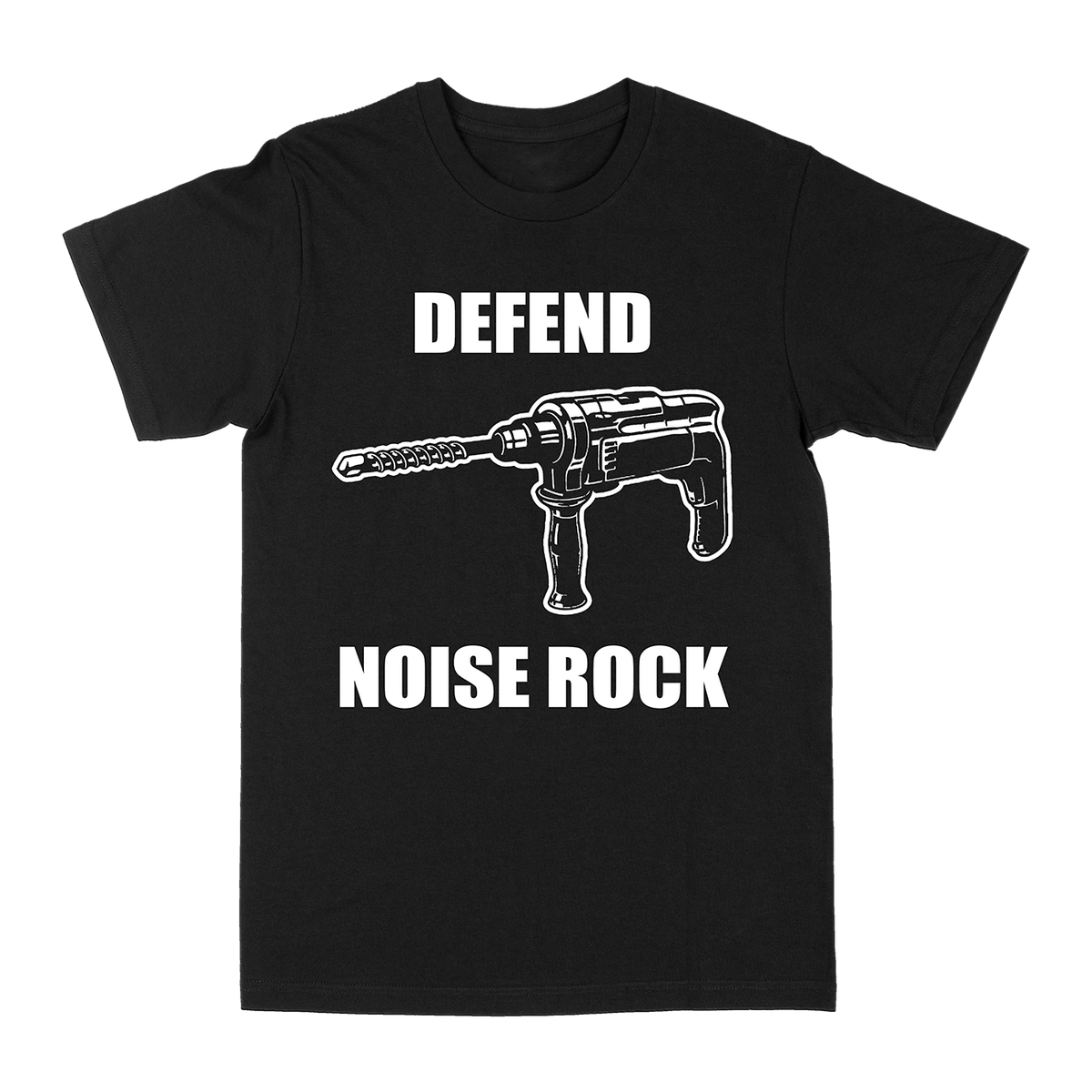 Brutal Panda “Defend Noise Rock - Hammer Drill&quot; Black T-Shirt