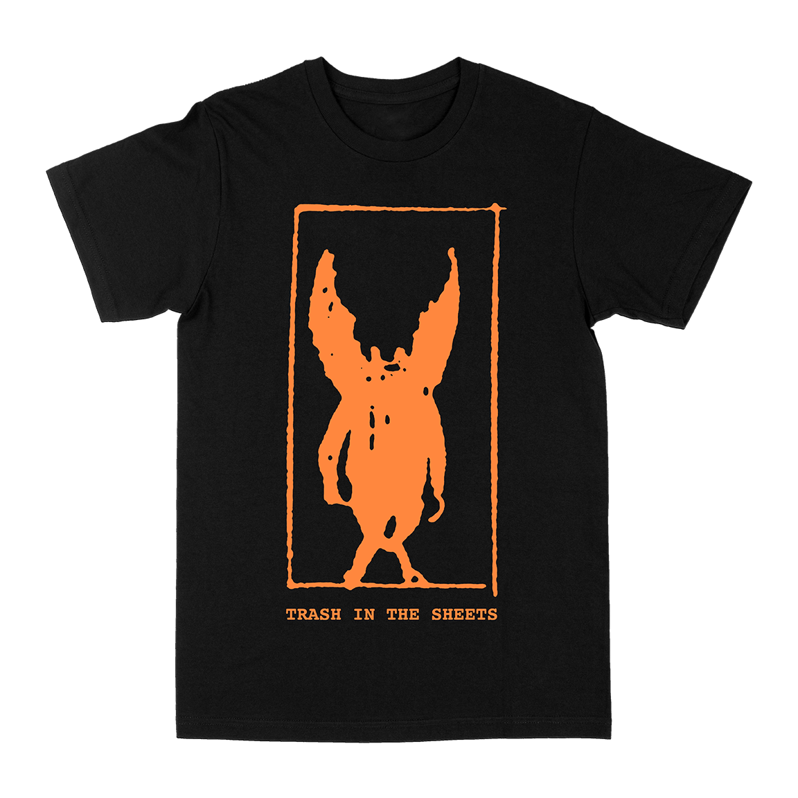 Couch Slut &quot;My Life As A Woman: Orange &quot; Black T-Shirt