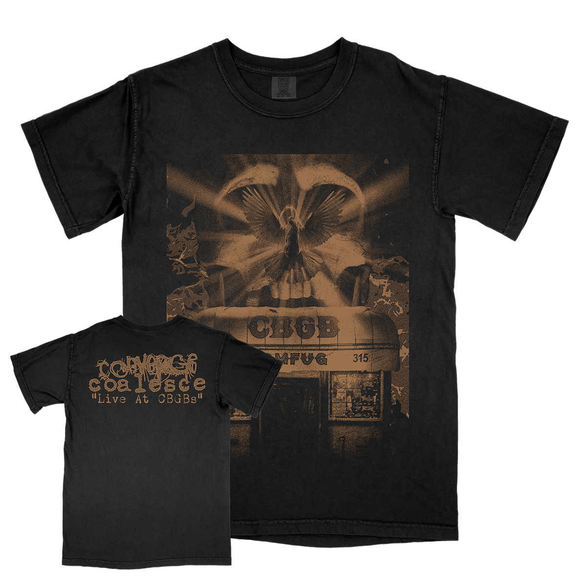Converge &amp; Coalesce &quot;Live at CBGBs: Dove&quot; Premium Black Shirt
