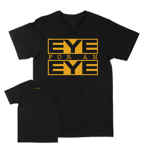Eye For An Eye "Classic: Yellow" Black T-Shirt