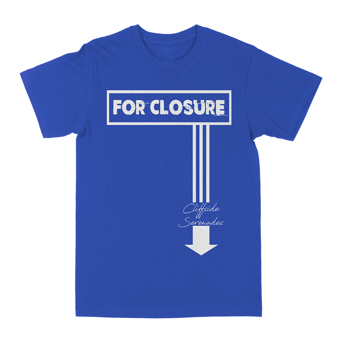 For Closure "Cliffside Serenades" Royal Blue T-Shirt