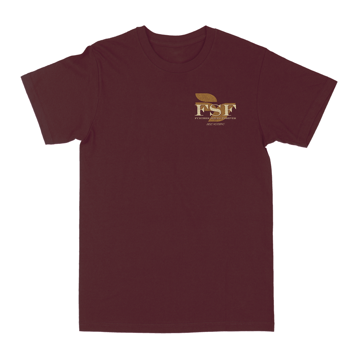 Further Seems Forever &quot;Hide Nothing&quot; Burgundy T-Shirt
