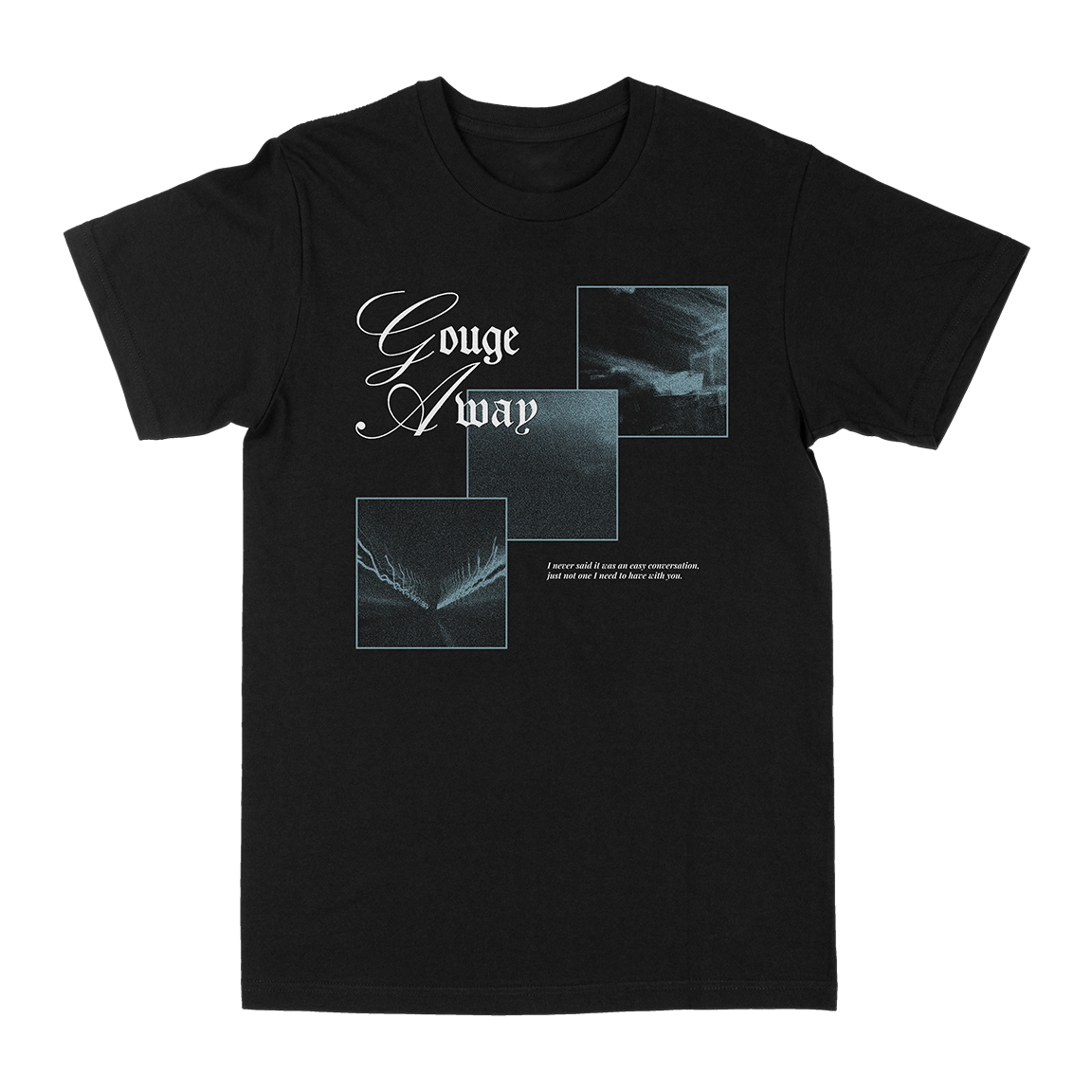 GOUGE AWAY &quot;Idealized&quot; Black T-Shirt