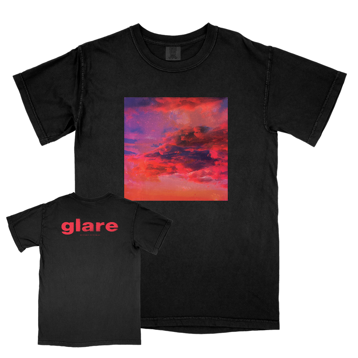 Glare &quot;Sunset Funeral&quot; Premium Black T-Shirt