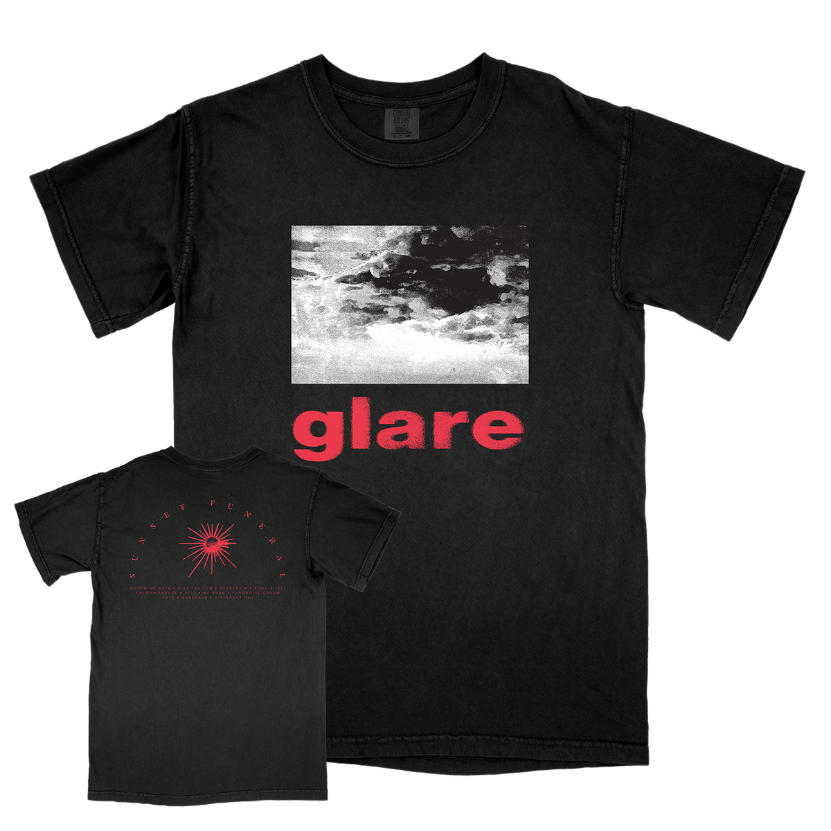 Glare &quot;Clouds&quot; Premium Black T-Shirt