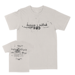 Hassan I Sabbah "I Carry Night Under My Arms" Vintage White T-Shirt