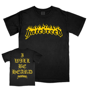 Hatebreed "I WIll Be Heard" Premium Black T-Shirt
