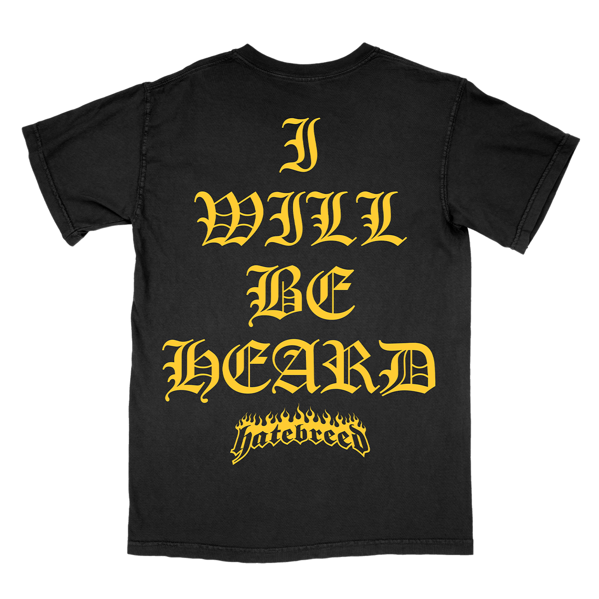 Hatebreed &quot;I WIll Be Heard&quot; Premium Black T-Shirt