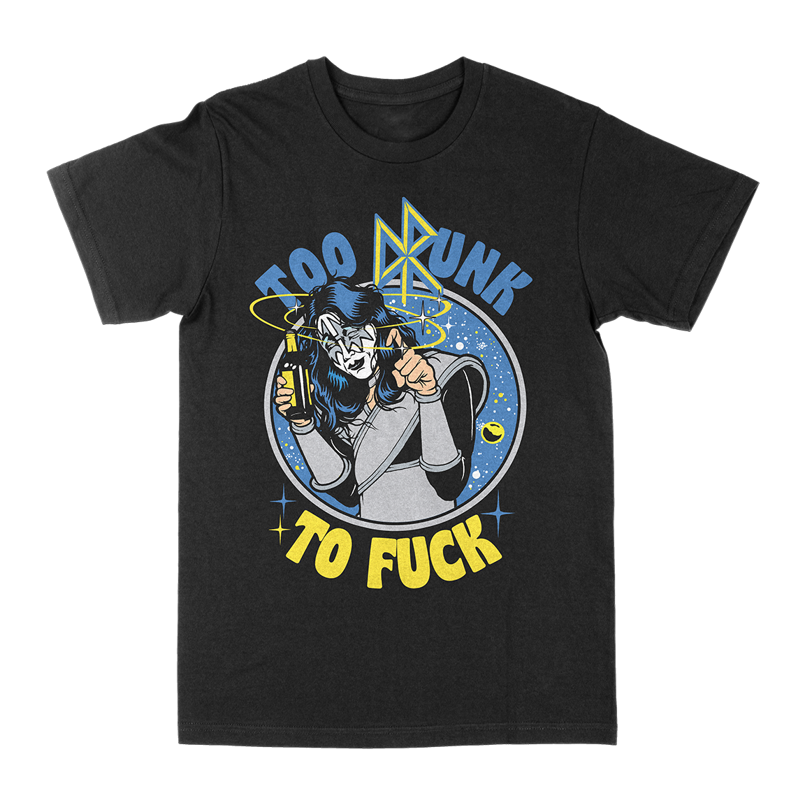 JUAN MACHADO &quot;Too Drunk&quot; Black T-Shirt