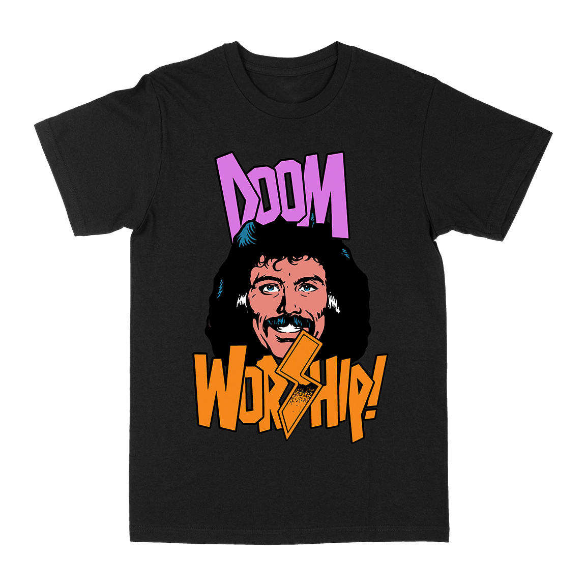 JUAN MACHADO &quot;Doomworship! Three&quot; Black T-Shirt
