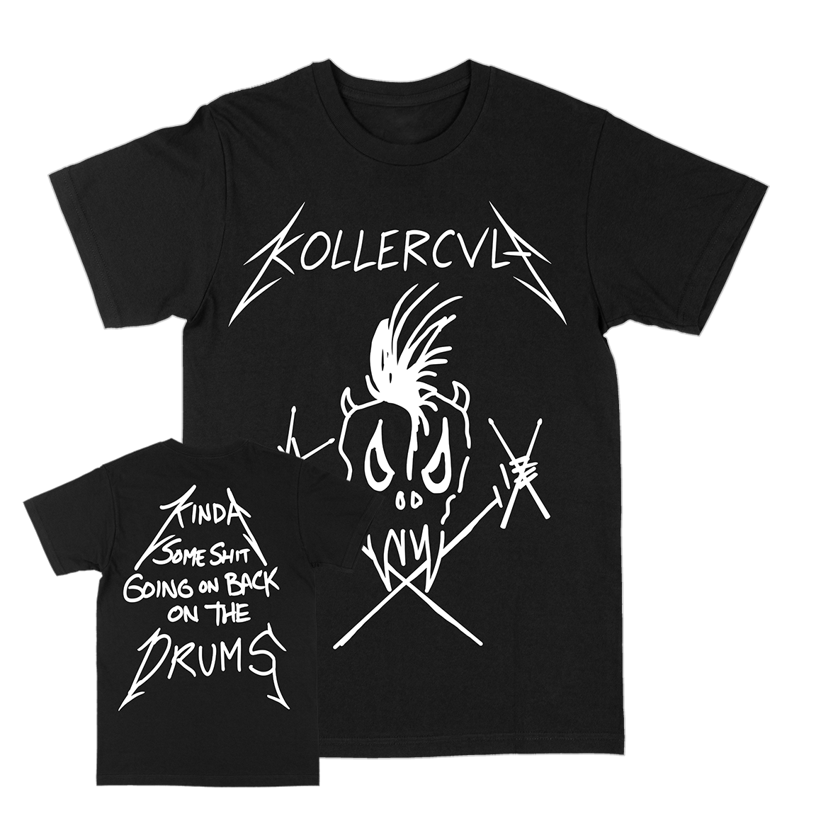 Koller Cvlt “Birth.School.Drum.Death” Black T-Shirt