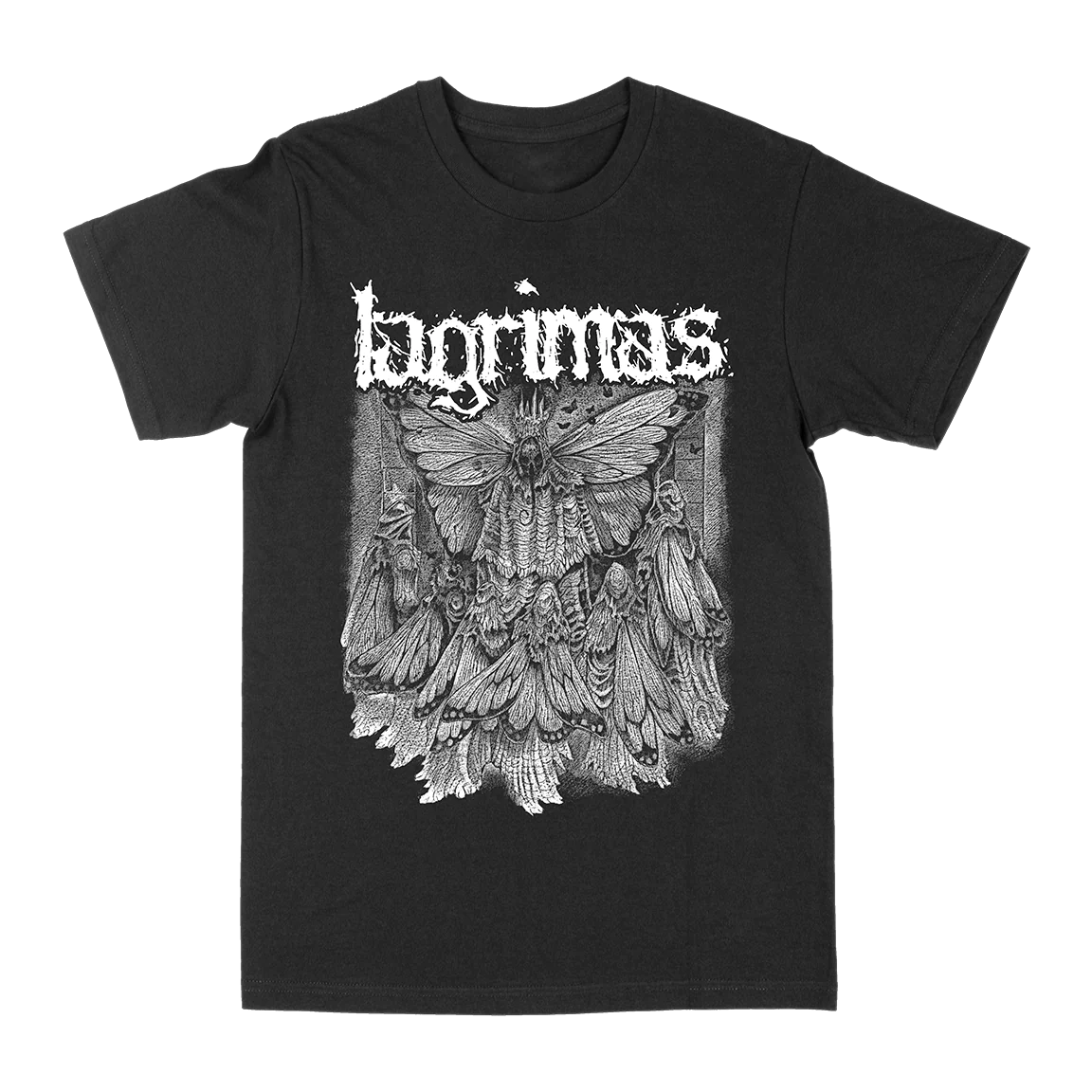 LÁGRIMAS &quot;Monarch&quot; Black T-Shirt