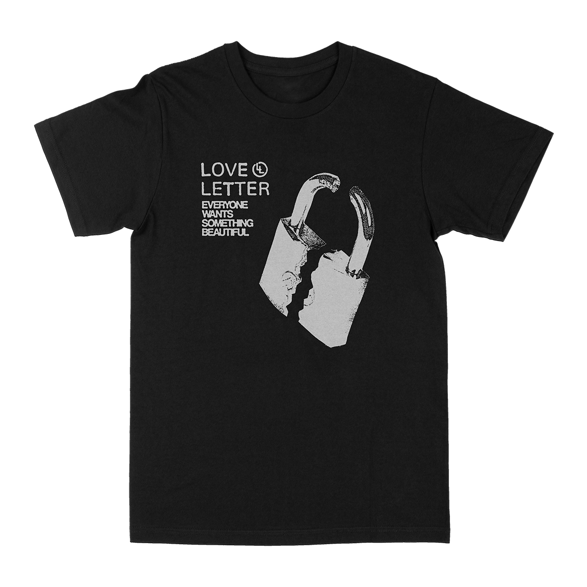 Love Letter &quot;Everyone Wants Something Beautiful&quot; Black T-Shirt