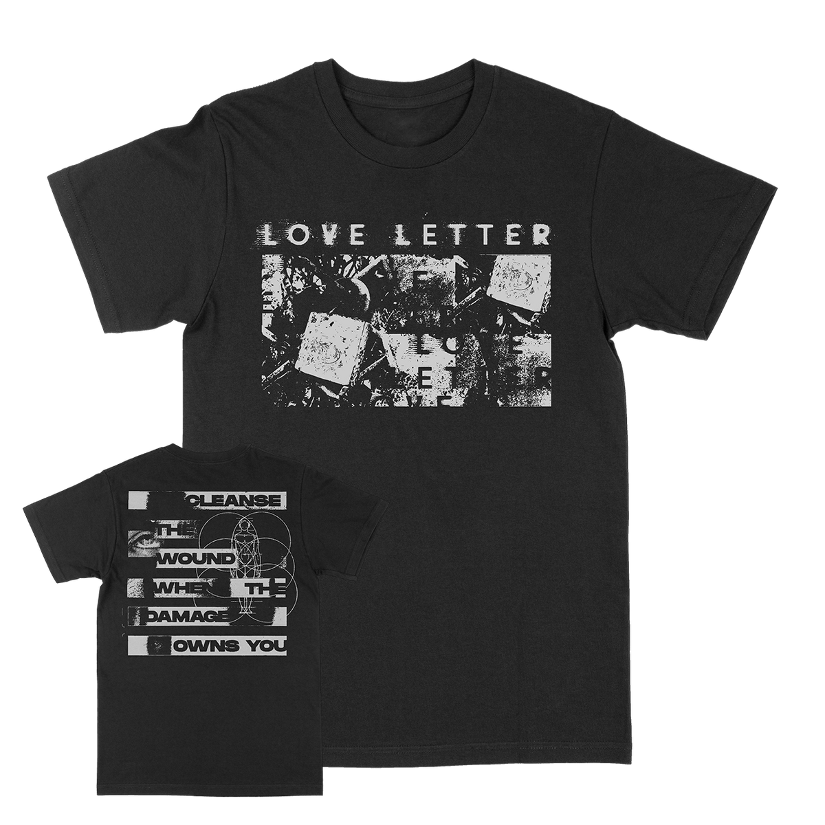 Love Letter &quot;Wounds&quot; Black T-Shirt