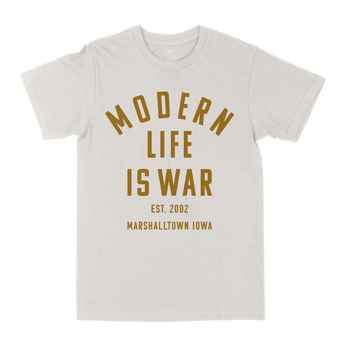 Modern Life Is War &quot;Marshalltown Iowa&quot; Vintage White T-Shirt