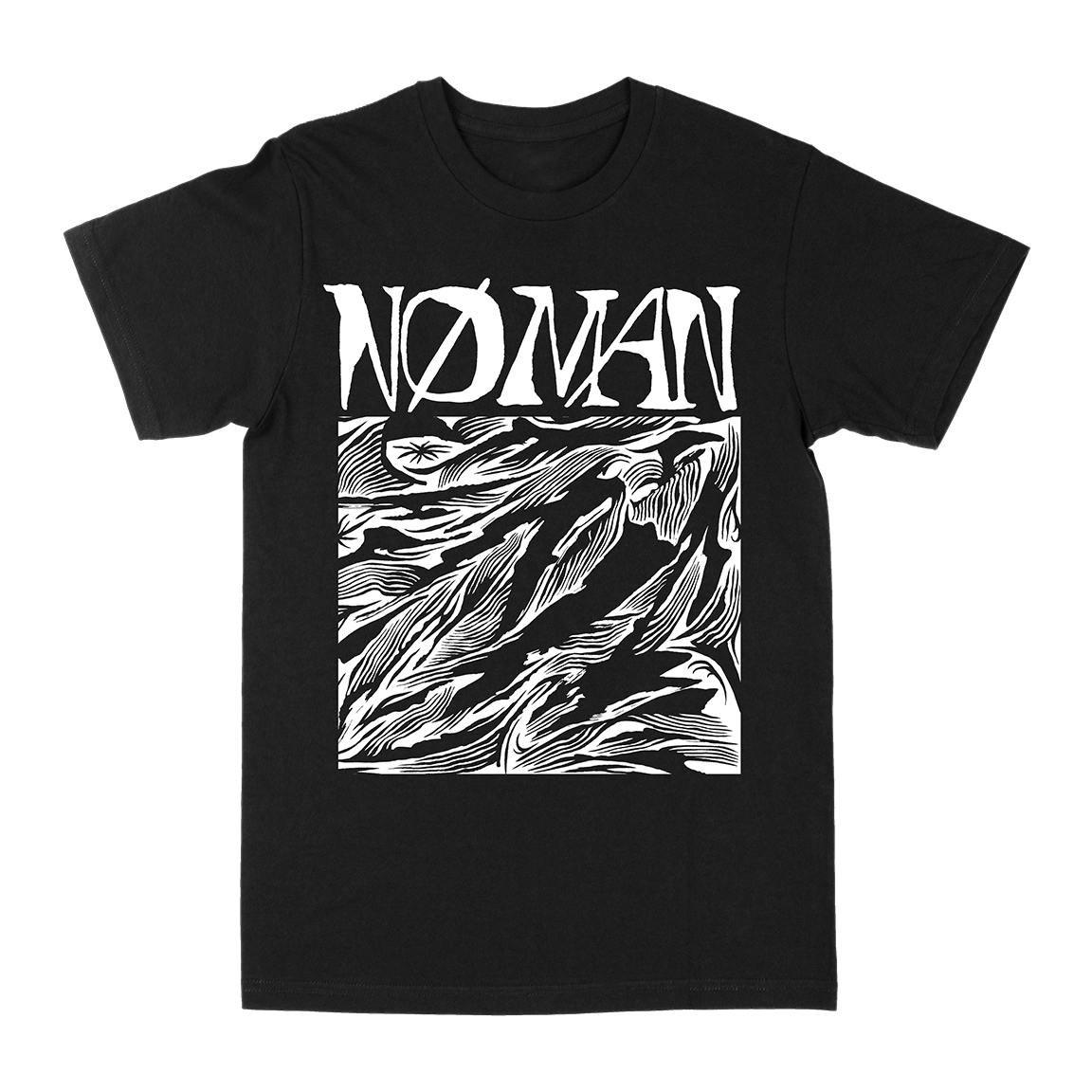 NØ MAN &quot;Abstract Tee&quot; Black T-Shirt
