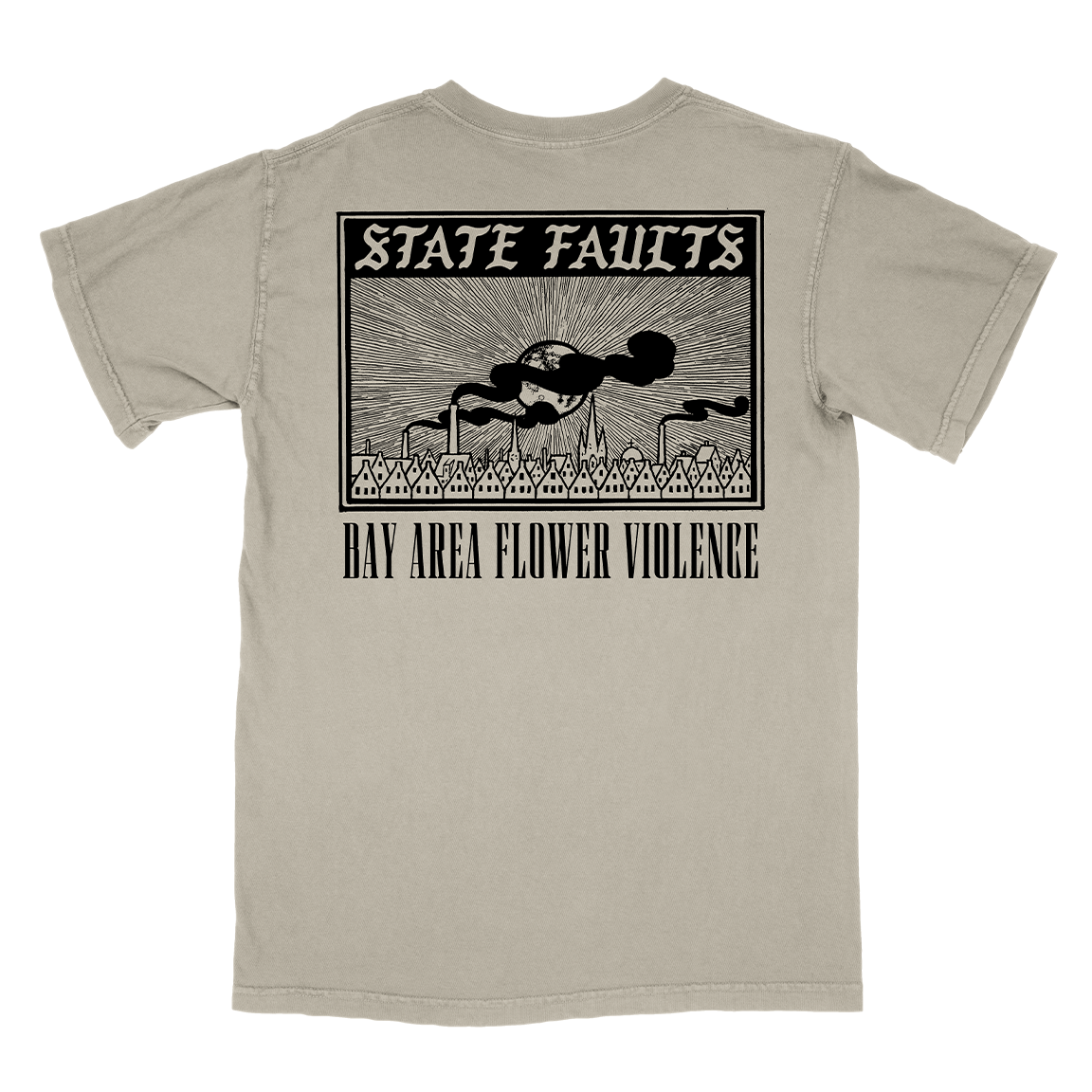 State Faults &quot;No Gospel&quot; Sandstone Premium T-Shirt